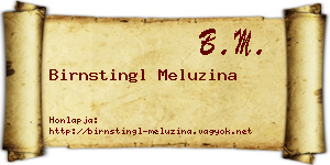 Birnstingl Meluzina névjegykártya